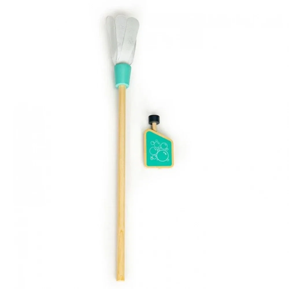 Antemergator din lemn cu aspirator si elemente pentru curatenie Ecotoys [9]