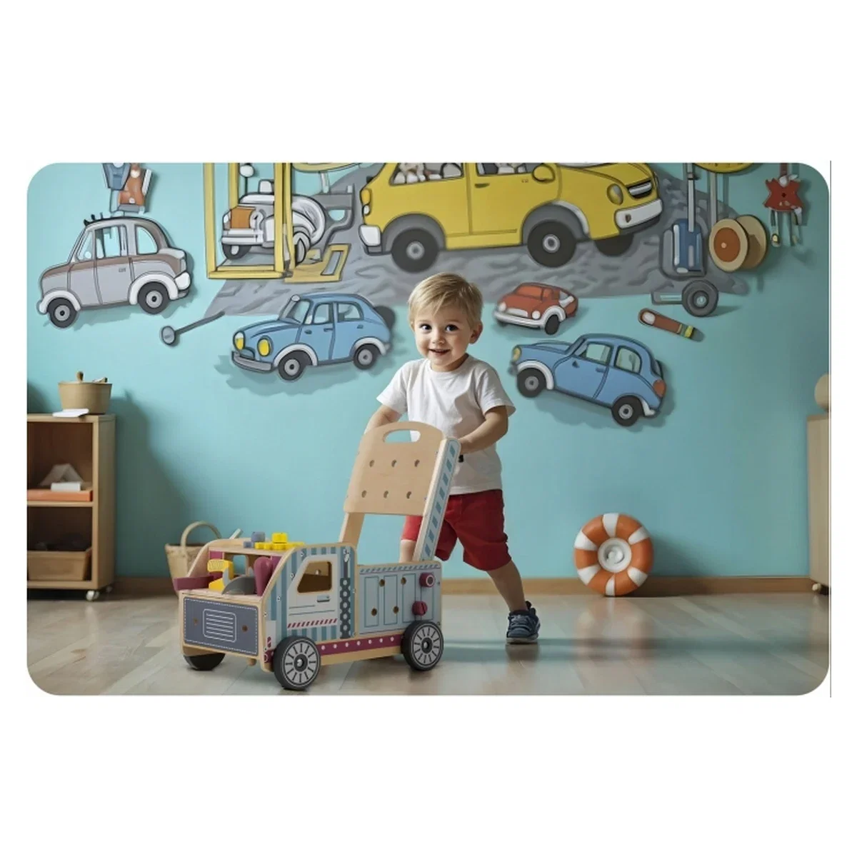 Antemergator din lemn tip atelier si diverse activitati, 40 x 28 x 43 cm, Ricokids 12 luni+ [6]