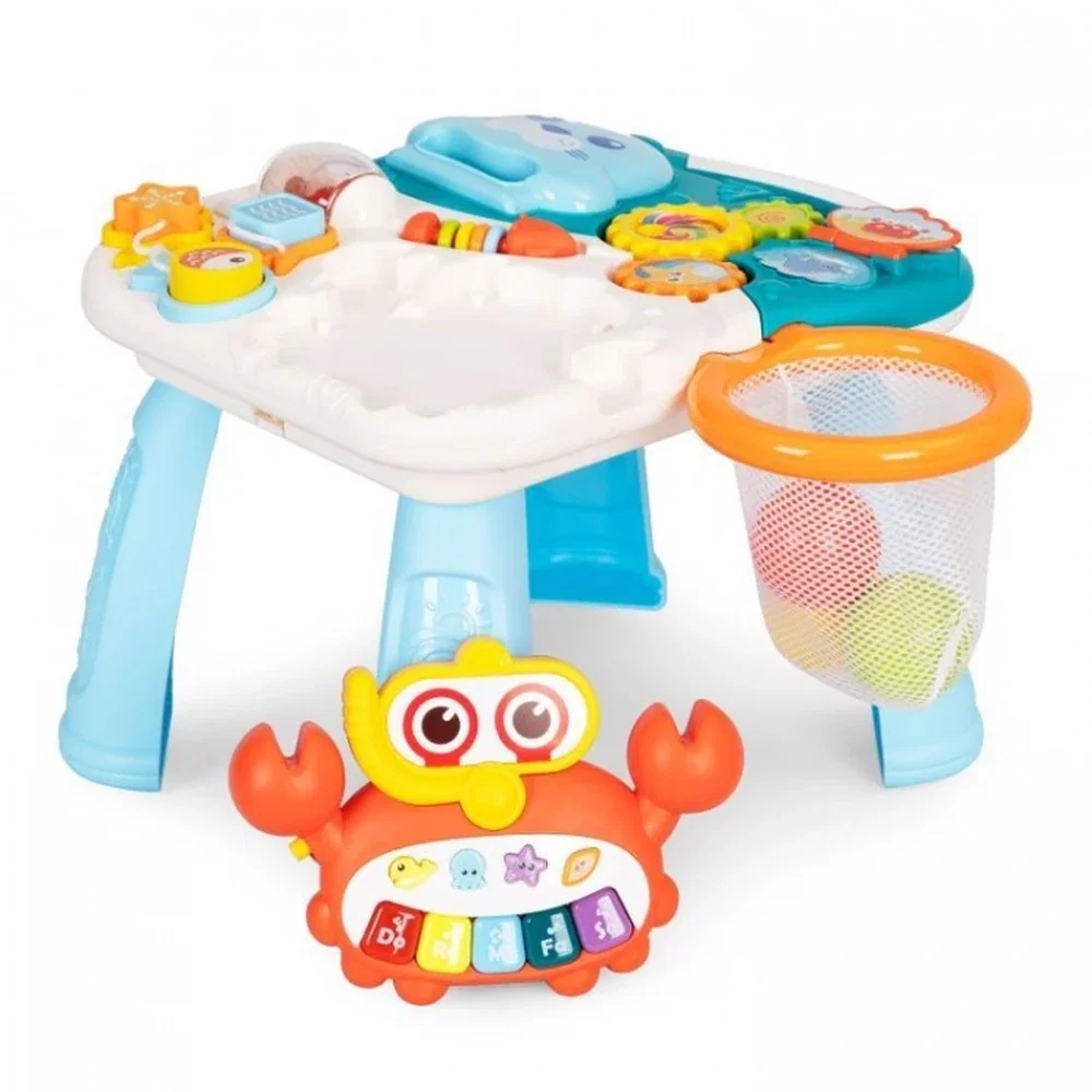 Antemergator educational 2 in 1 Huanger - Alb cu albastru 12 luni+ [4]