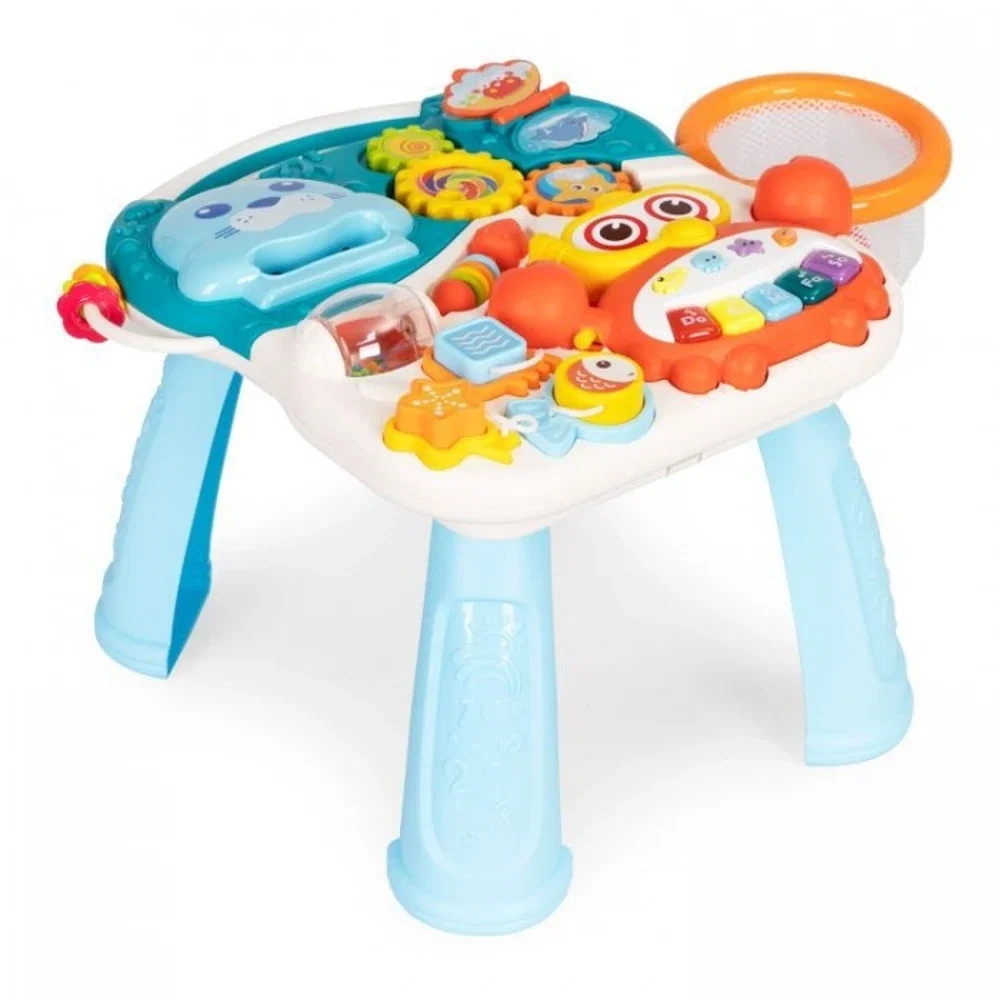 Antemergator educational 2 in 1 Huanger - Alb cu albastru 12 luni+ [3]