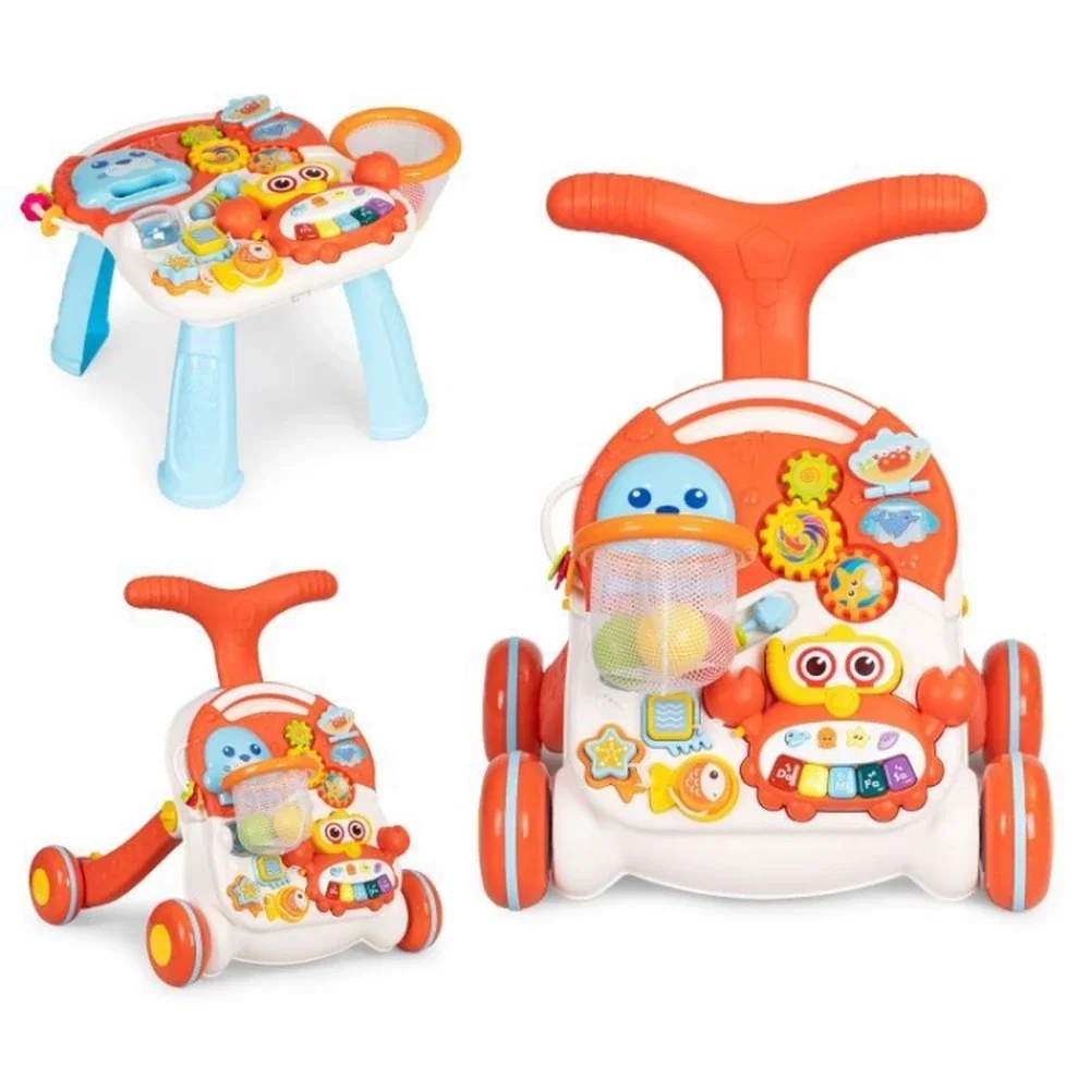 Antemergator educational 2 in 1 Huanger - Alb cu rosu 12 luni+ [1]