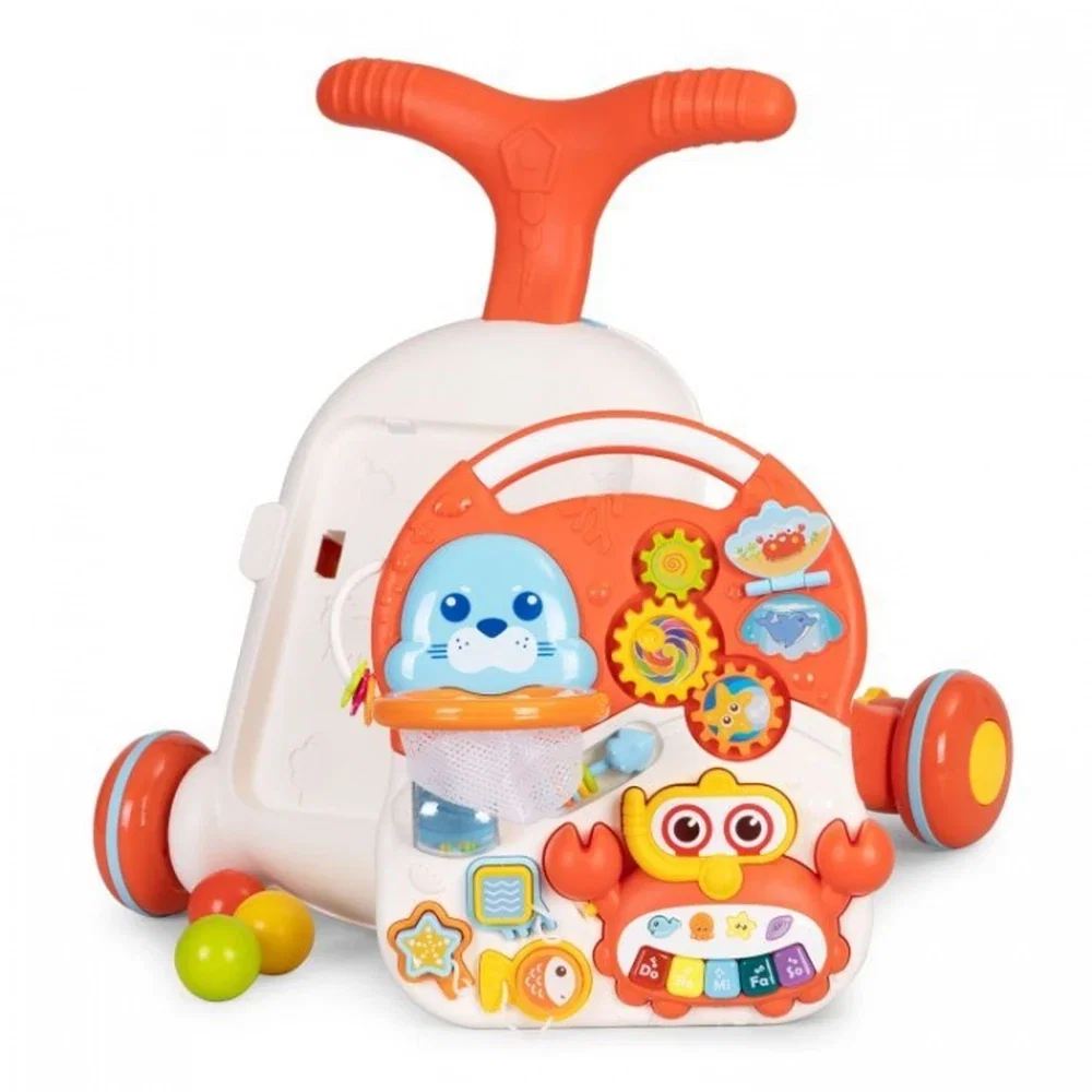 Antemergator educational 2 in 1 Huanger - Alb cu rosu 12 luni+ [2]