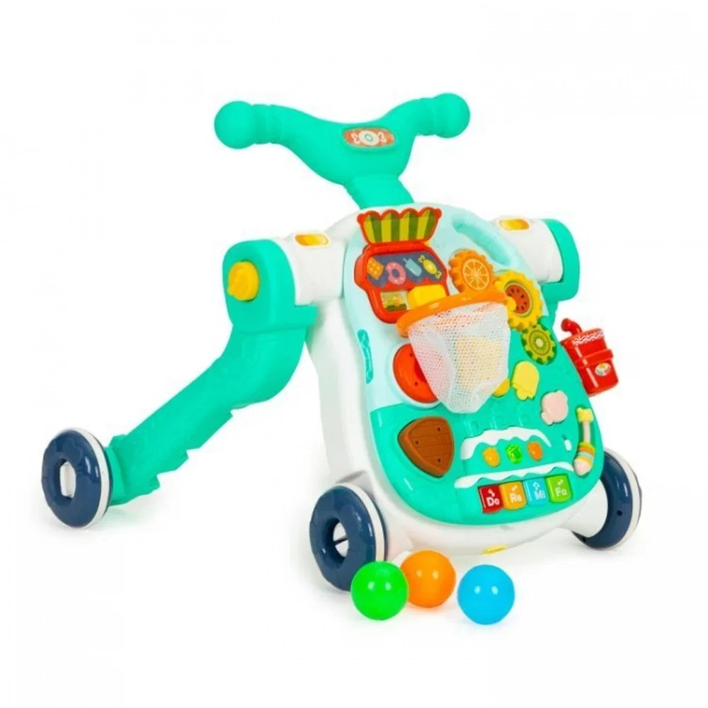 Antemergator educational 4 in 1 (antemergator, masuta, trotineta, bicicleta) Huanger - Verde 12 luni+ [2]