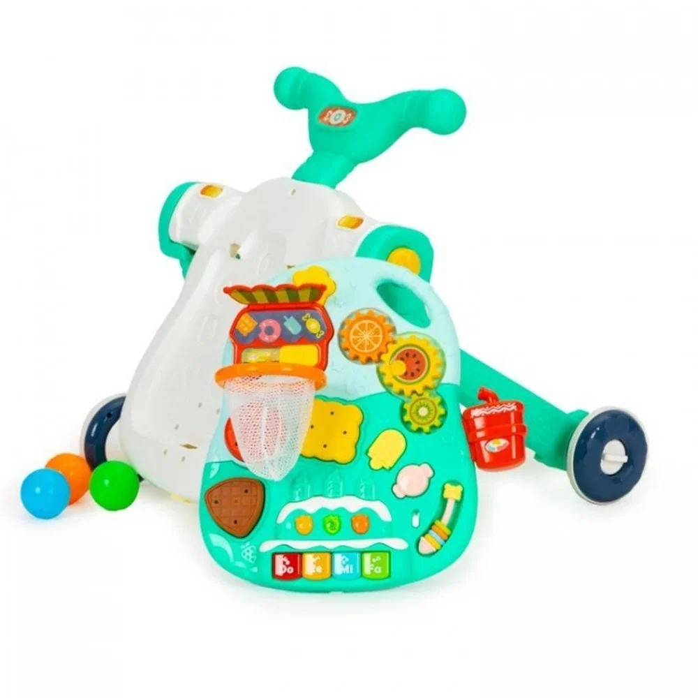 Antemergator educational 4 in 1 (antemergator, masuta, trotineta, bicicleta) Huanger - Verde 12 luni+ [5]