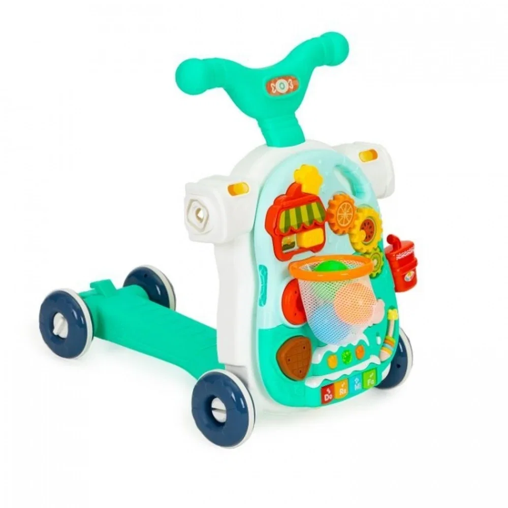 Antemergator educational 4 in 1 (antemergator, masuta, trotineta, bicicleta) Huanger - Verde 12 luni+ [9]