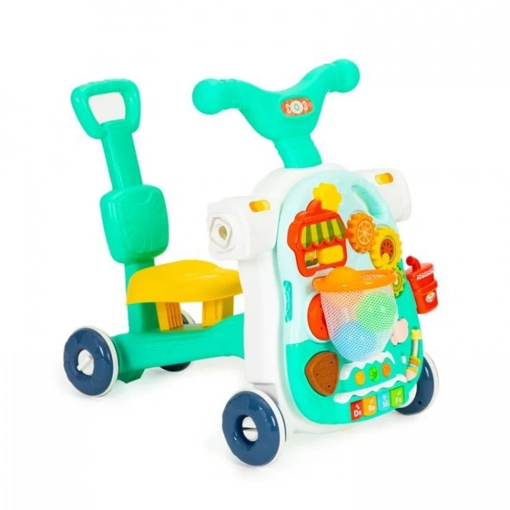 Antemergator educational 4 in 1 (antemergator, masuta, trotineta, bicicleta) Huanger - Verde 12 luni+ [6]