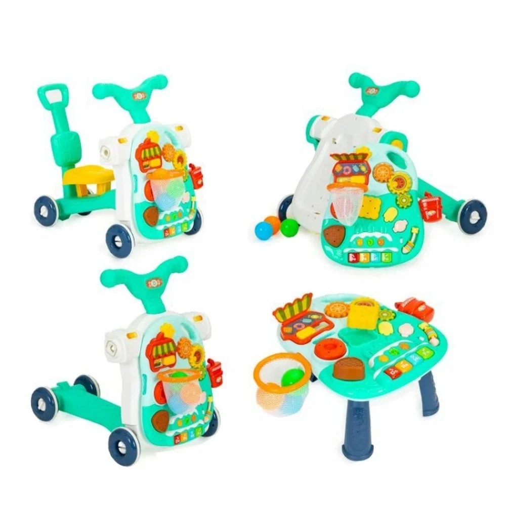 Antemergator educational 4 in 1 (antemergator, masuta, trotineta, bicicleta) Huanger - Verde 12 luni+ [1]