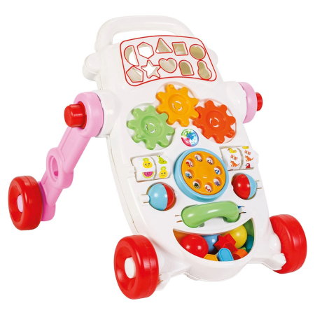 Jucarii bebelusi - Antemergator Pilsan Friend pink 9 luni +