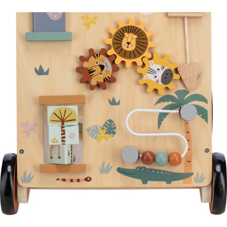 Antepremergator, Free2Play, My First Steps, Cu multiple activitati, Din lemn, 31.8x26.5x45.5 cm, Safari [5]