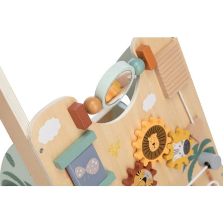 Antepremergator, Free2Play, My First Steps, Cu multiple activitati, Din lemn, 31.8x26.5x45.5 cm, Safari [4]