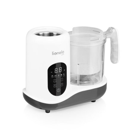 Aparat de gatit, Lionelo, BabyMenu, 5 in 1, Cu gatire la abur, dezghetare, amestecare, incalzire, sterilizare, Cu recipient din tritan, Alb [6]