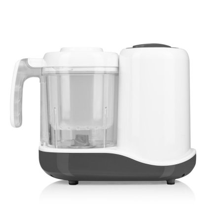 Aparat de gatit, Lionelo, BabyMenu, 5 in 1, Cu gatire la abur, dezghetare, amestecare, incalzire, sterilizare, Cu recipient din tritan, Alb [4]