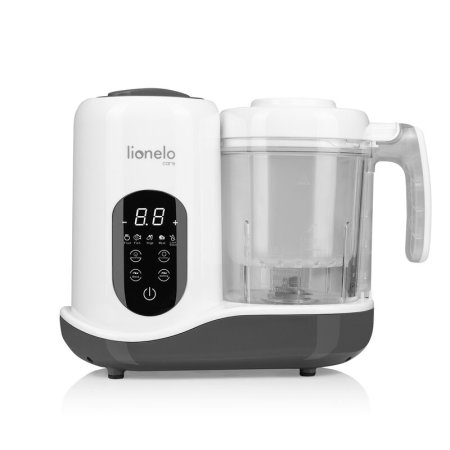 Aparat de gatit, Lionelo, BabyMenu, 5 in 1, Cu gatire la abur, dezghetare, amestecare, incalzire, sterilizare, Cu recipient din tritan, Alb [2]