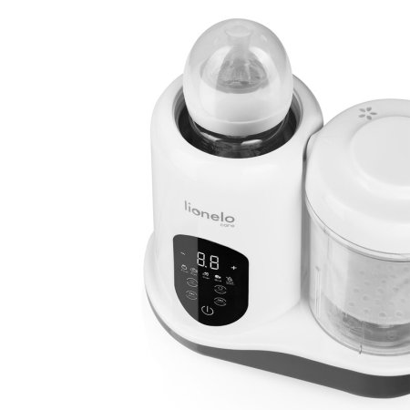 Aparat de gatit, Lionelo, BabyMenu, 5 in 1, Cu gatire la abur, dezghetare, amestecare, incalzire, sterilizare, Cu recipient din tritan, Alb [11]