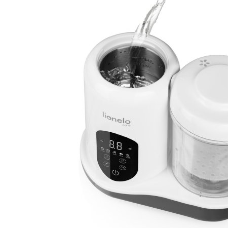 Aparat de gatit, Lionelo, BabyMenu, 5 in 1, Cu gatire la abur, dezghetare, amestecare, incalzire, sterilizare, Cu recipient din tritan, Alb [12]