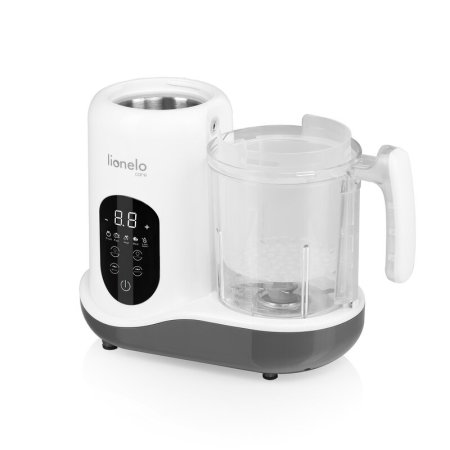 Aparat de gatit, Lionelo, BabyMenu, 5 in 1, Cu gatire la abur, dezghetare, amestecare, incalzire, sterilizare, Cu recipient din tritan, Alb [8]