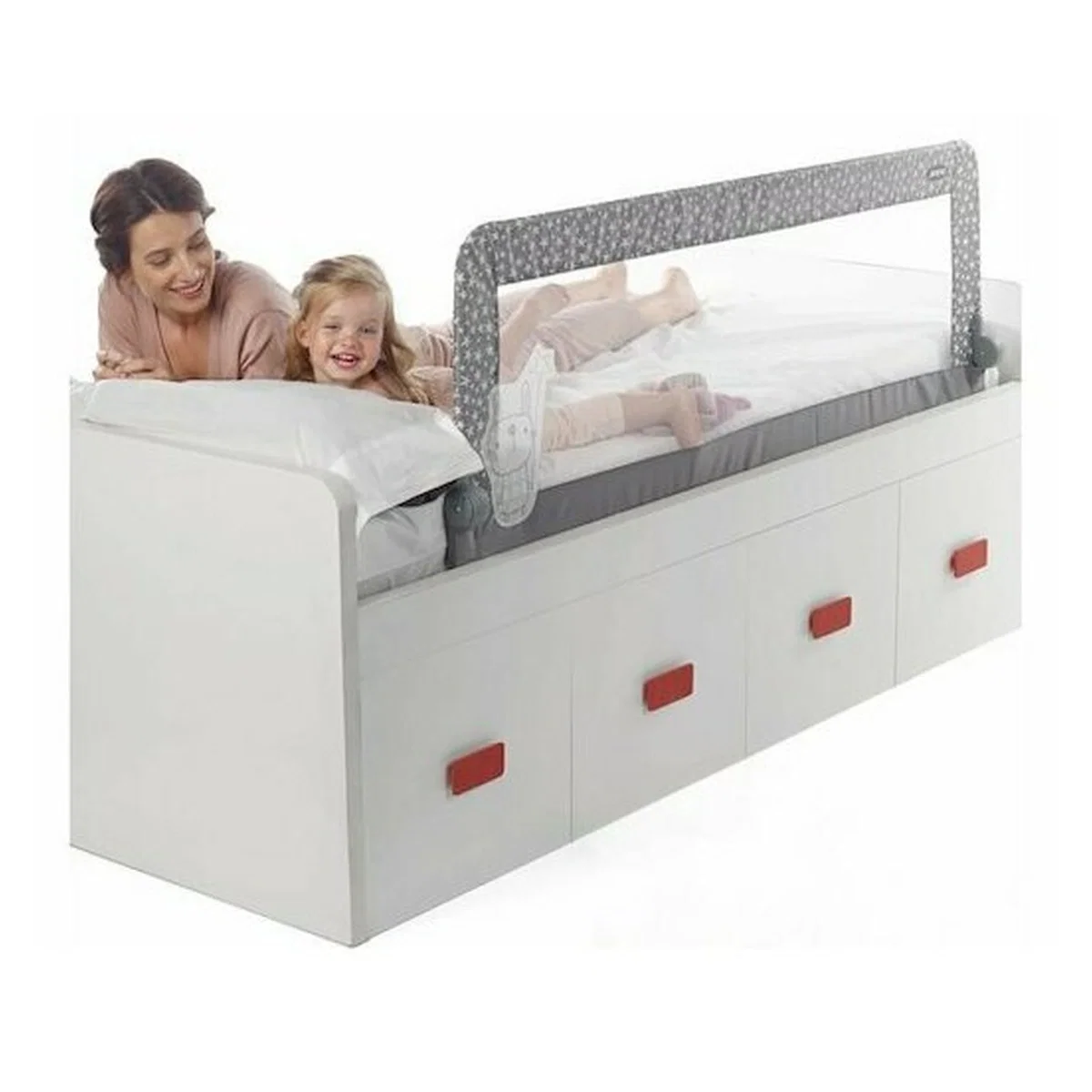 Aparatoare pat, Jane, Cama, 150x58 cm, Cu saculet de depozitare, Star 18 luni [2]