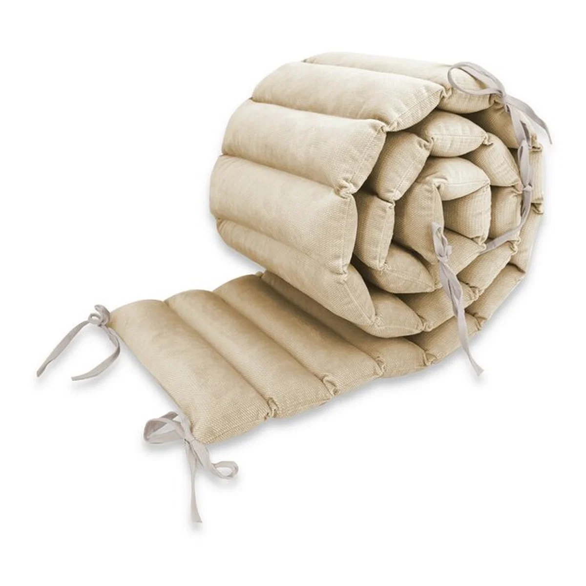 Aparatori patut - Aparatoare pentru patut, MimiNu, Tip panou, Lungime 180 cm, Din catifea, Nugat 0 luni+