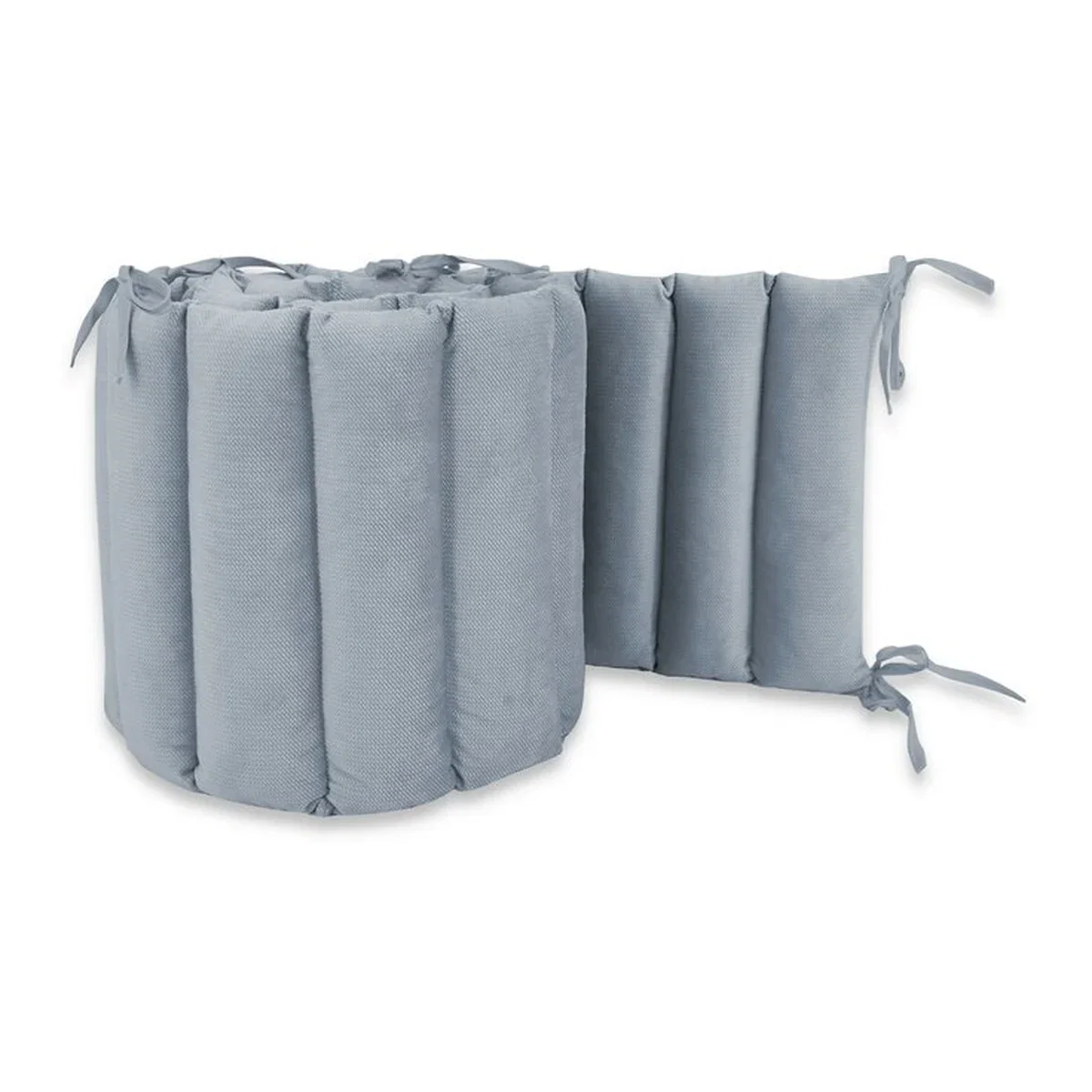 Aparatoare pentru patut, MimiNu, Tip panou, Pentru patut, Lungime 180 cm, Din catifea, Jeans 0 luni+ [2]