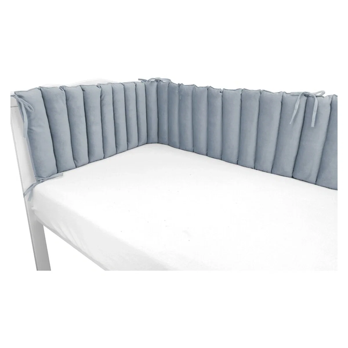 Aparatoare pentru patut, MimiNu, Tip panou, Pentru patut, Lungime 180 cm, Din catifea, Jeans 0 luni+ [1]