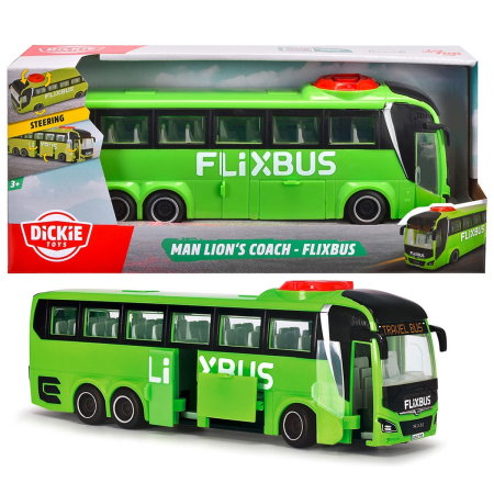 Autobuz Dickie Toys MAN Lion's Coach 26,5 cm Flixbus verde 3 ani + [6]