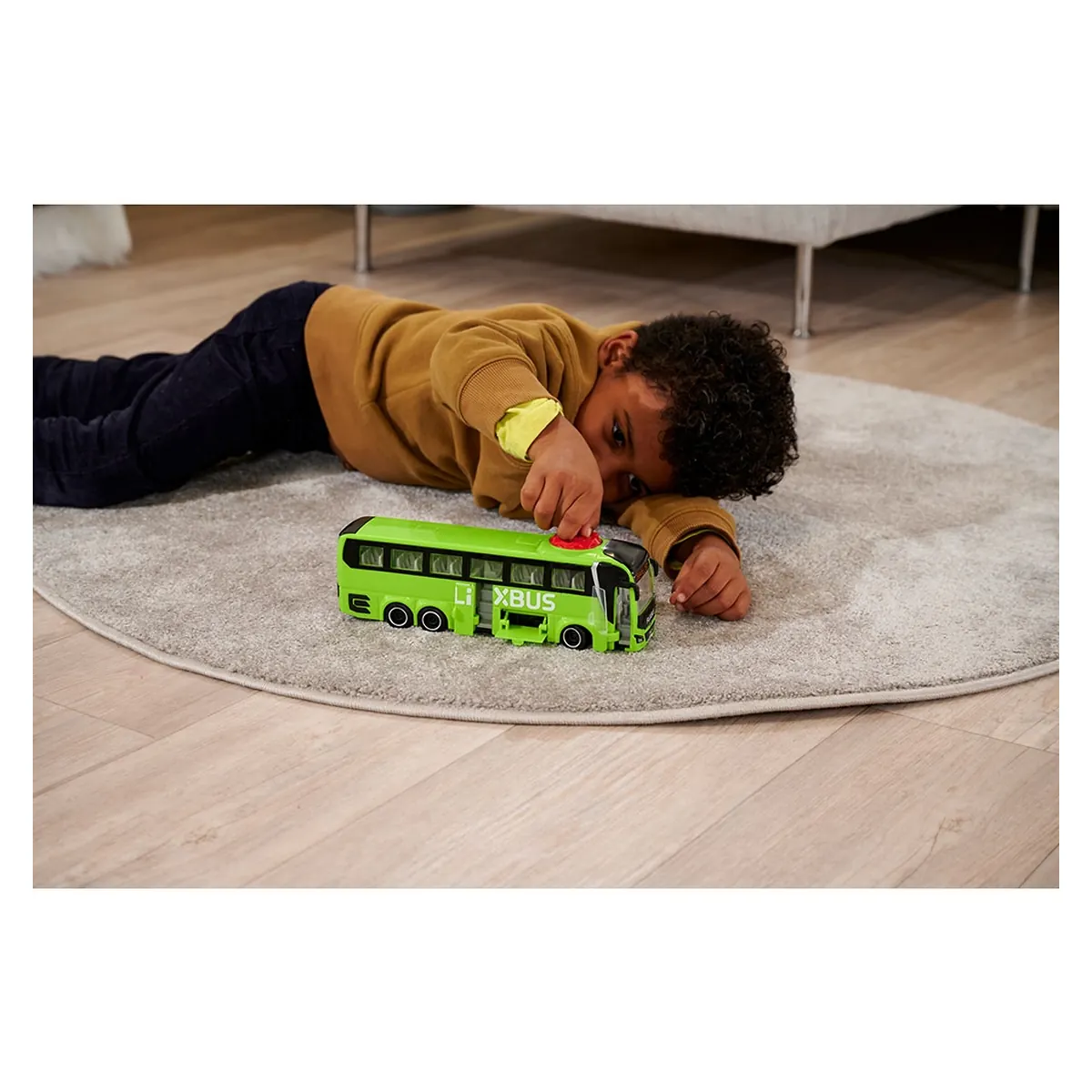 Autobuz Dickie Toys MAN Lion's Coach 26,5 cm Flixbus verde 3 ani + [5]