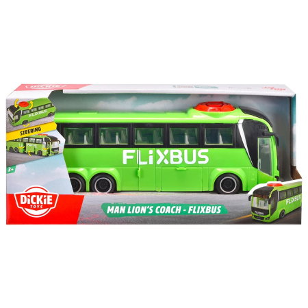 Autobuz Dickie Toys MAN Lion's Coach 26,5 cm Flixbus verde 3 ani + [7]