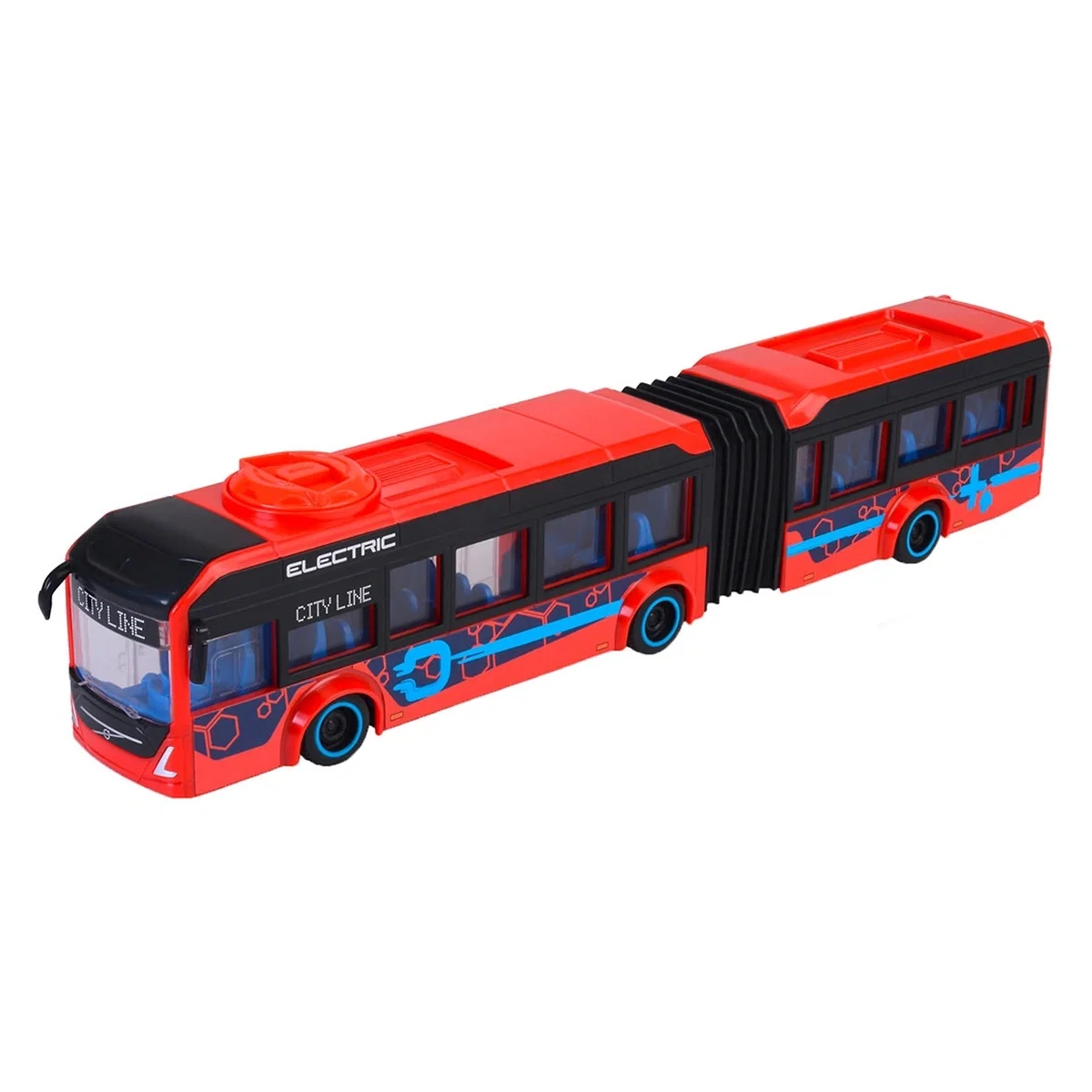 Masinute si camioane - Autobuz jucarie Dickie Toys Volvo City Bus 40 cm - rosu 3 ani+