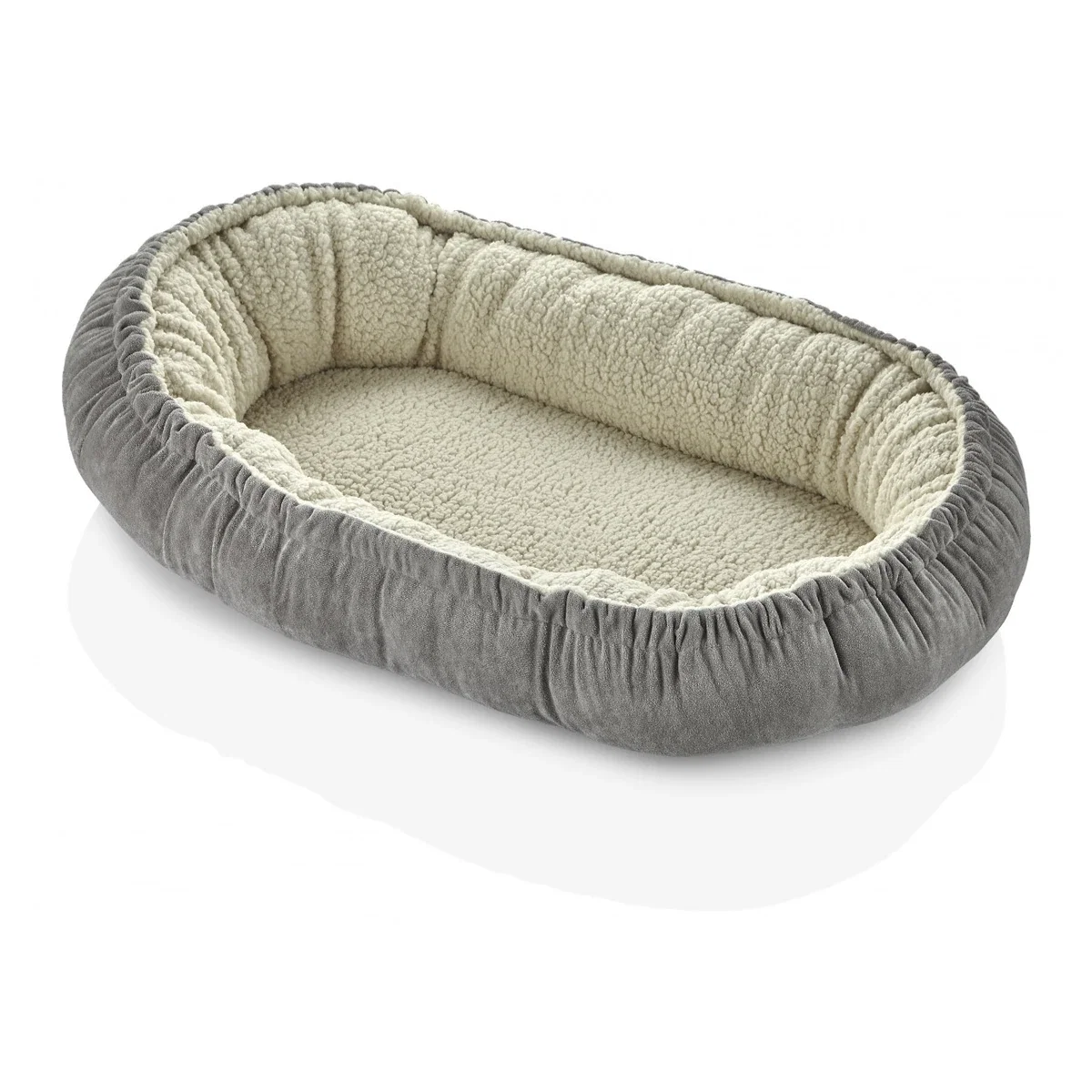 Somnul celor mici - Babynest plusat BabyJem, Between Parents, Gri 0 luni +
