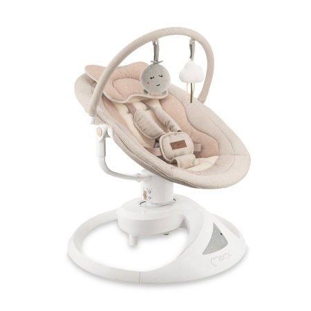 Camera copilului - Balansoar electric pentru bebelusi cu sezut rotativ 360 grade , Momi Pearl - Beige