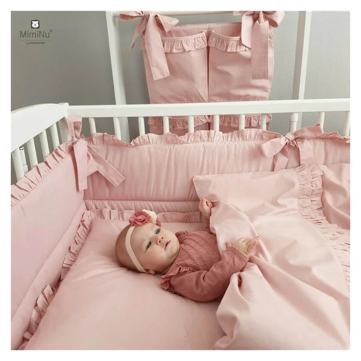 Baldachin pentru patut, MimiNu, 210x145 cm, Colectia Royal, Powder Pink [5]