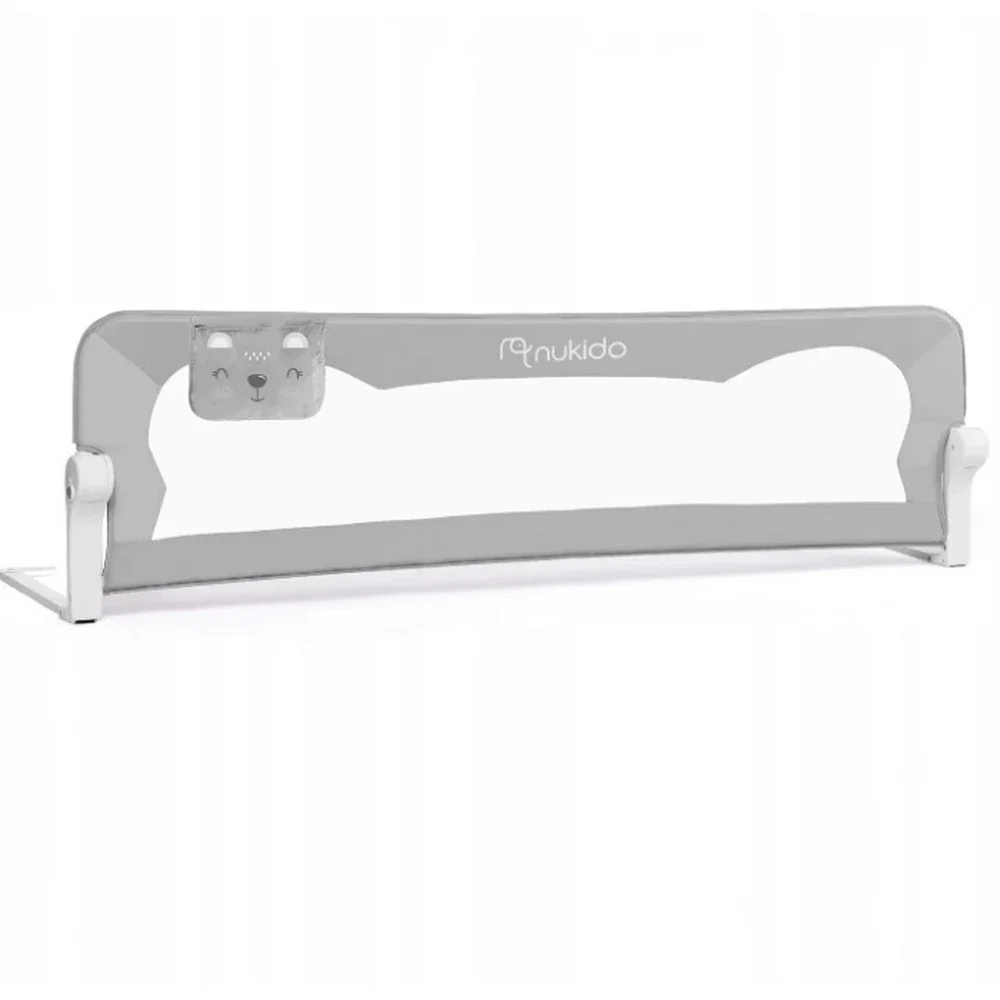 Bariere de pat - Bariera de protectie pentru pat 150 x 35 x 42 cm Nukido - Gri