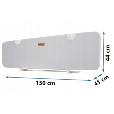 Bariera de protectie pentru pat 150 x 44 x 41 cm Nukido - Gri [5]