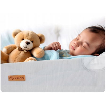 Bariera de protectie pentru pat 150 x 44 x 41 cm Nukido - Gri [1]