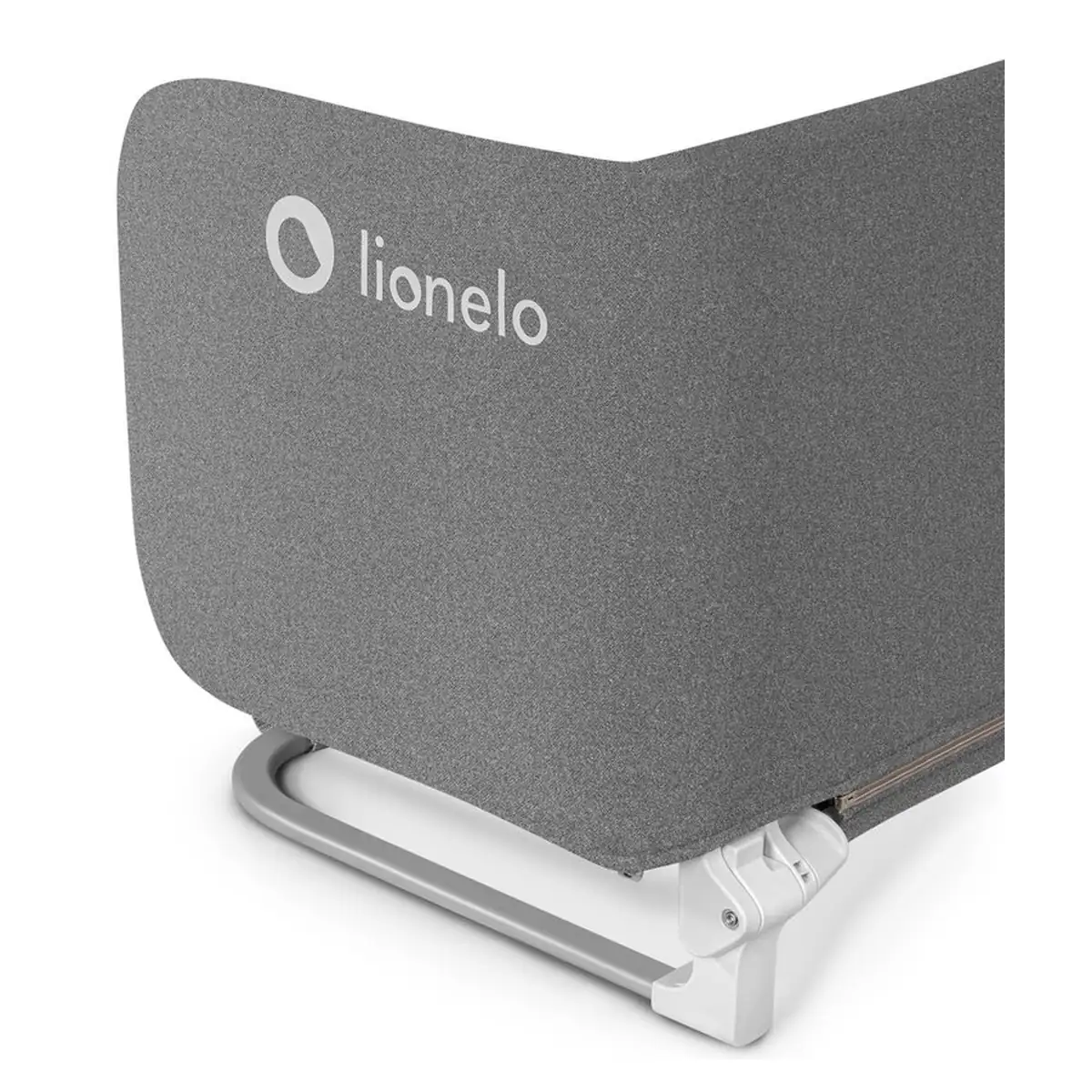Bariera de protectie pentru pat, Lionelo, Lora XL, Pliabila, Sistem de blocare StandSafe, Geanta de transport inclusa, [7]