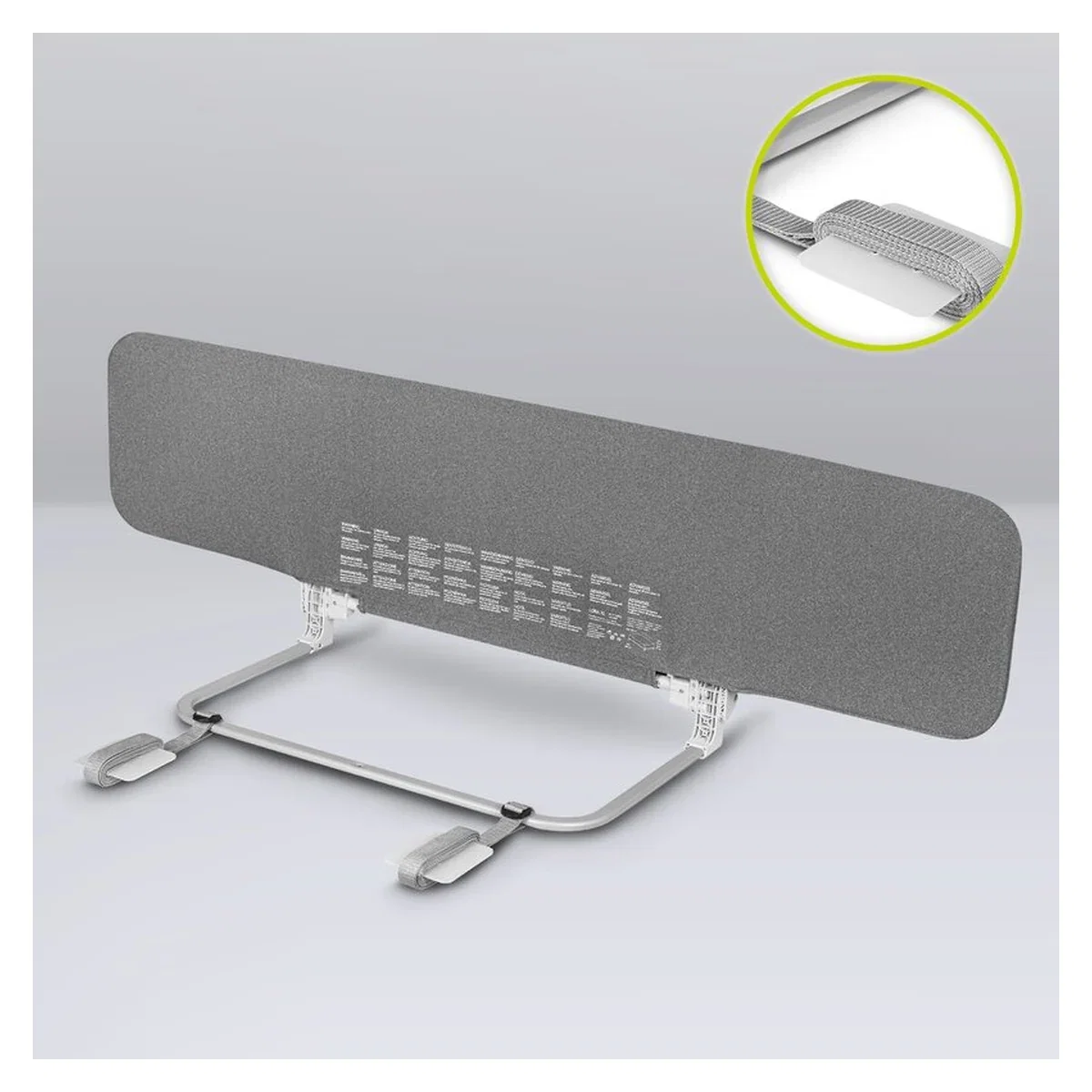Bariera de protectie pentru pat, Lionelo, Lora XL, Pliabila, Sistem de blocare StandSafe, Geanta de transport inclusa, [16]