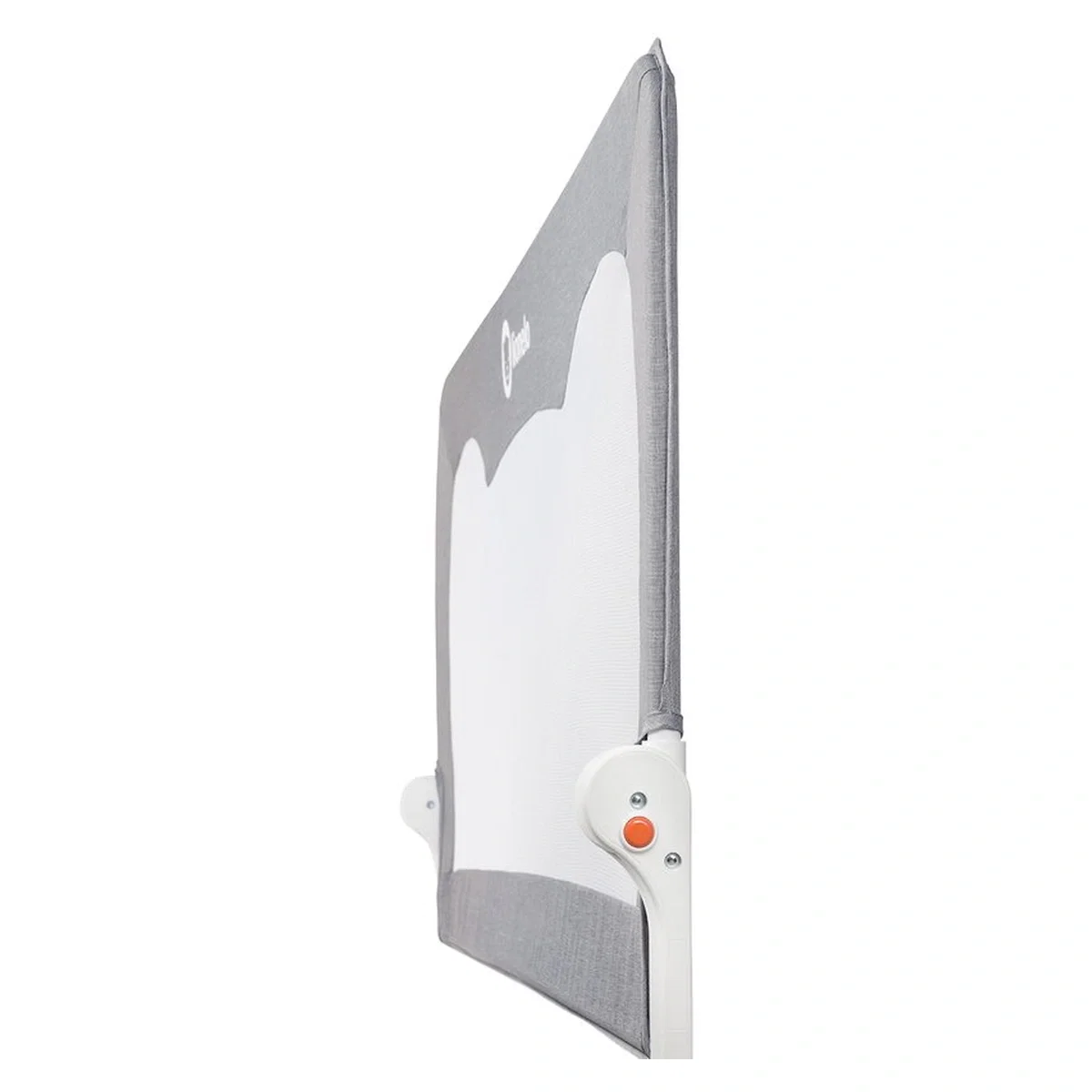 Bariera protectie pat Hanna , Cu buzunar accesorii, 150x66 cm, Conform cu standardul european de securitate BS7072, Gri [6]