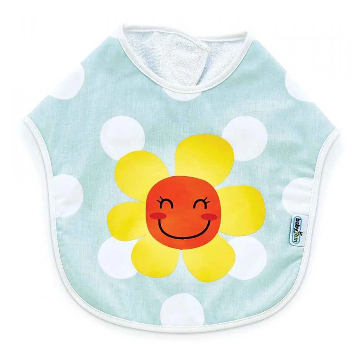 Bavete - Baveta din bumbac Bleu BabyJem Dots