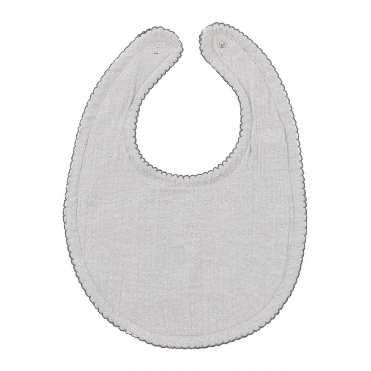 Bavete - Baveta din muselina, Gri, BabyJem, 23x32 cm 0luni +