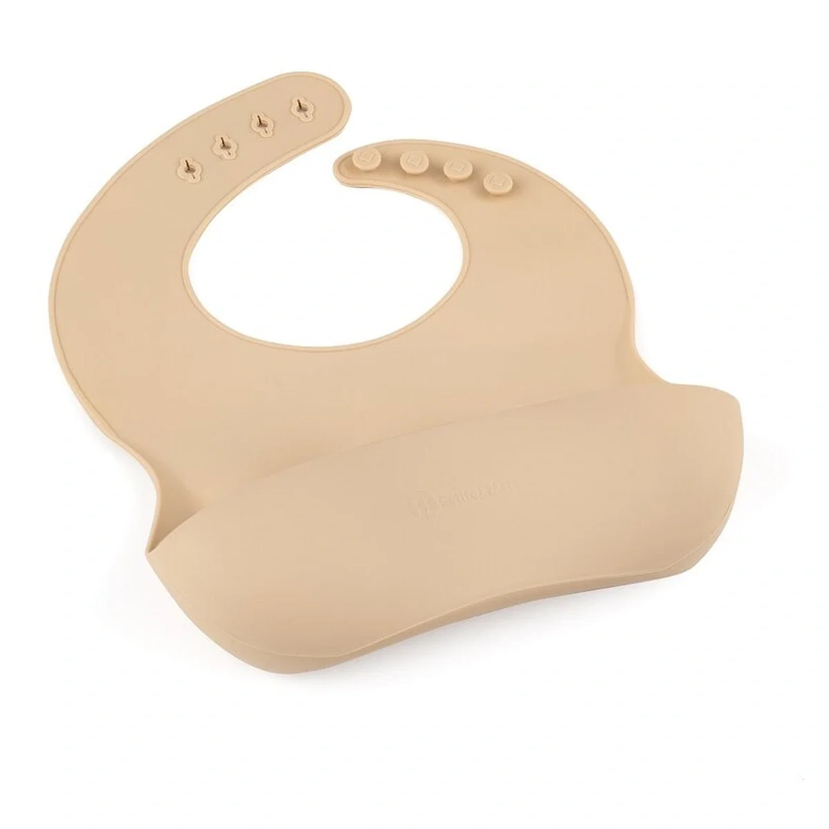 Baveta moale Take&Match, Reglabil, Cu buzunar colector, Silicon, Fara BPA, 6 luni+ Bej Petite&Mars [1]