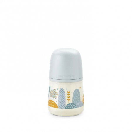 Biberoane - Biberon 150 ml tetină fiziologică SX Pro debit lent albastru Dreams Suavinex