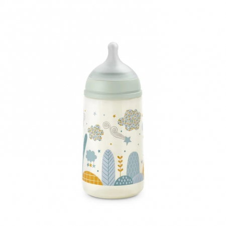 Biberon 270 ml tetină fiziologică SX Pro debit mediu verde Dreams Suavinex 3 luni [1]