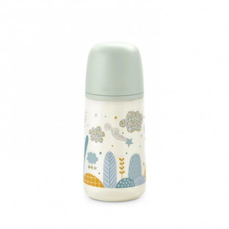 Biberoane - Biberon 270 ml tetină fiziologică SX Pro debit mediu verde Dreams Suavinex 3 luni