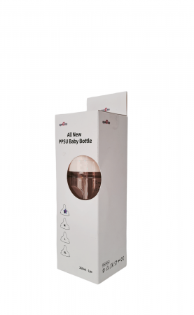 Biberon anticolici premium cu tetina S, galben (260 ml) SPECTRA 6 luni [2]