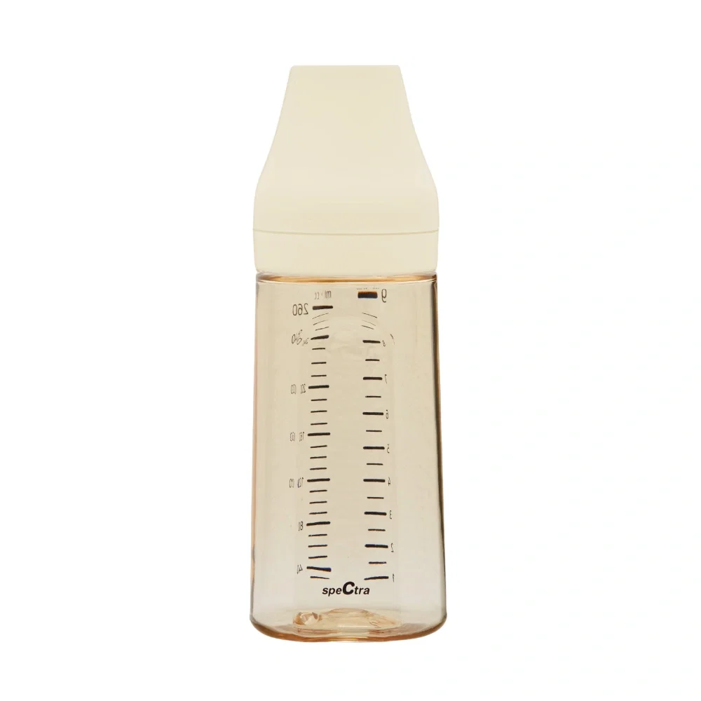 Biberoane - Biberon anticolici premium cu tetina S, galben (260 ml) SPECTRA 6 luni