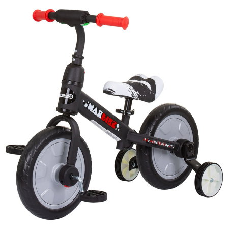 La plimbare - Bicicleta 2 in 1 Chipolino Max Bike grey 3 ani