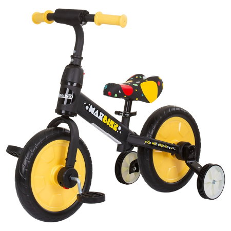 La plimbare - Bicicleta 2 in 1 Chipolino Max Bike yellow 3 ani
