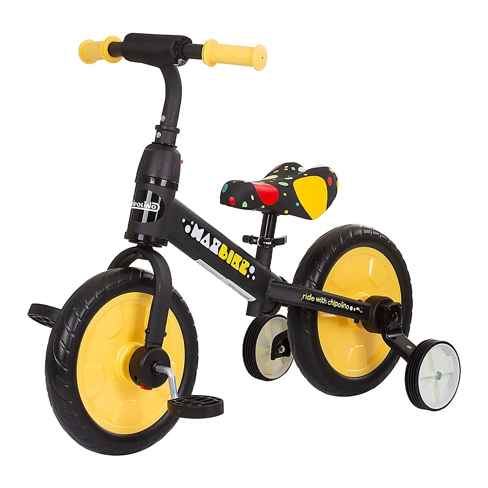 La plimbare - Bicicleta 2 in 1 Chipolino Max Bike yellow 3 ani