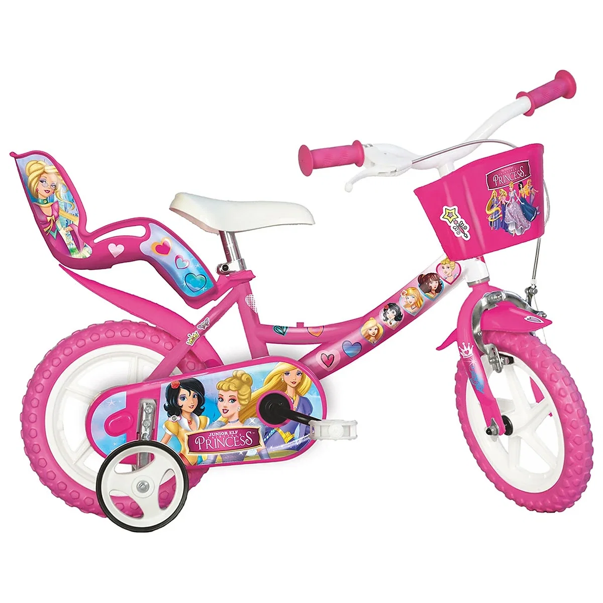 La plimbare - Bicicleta copii 12", 3-5 ani, Dino Bikes Princess