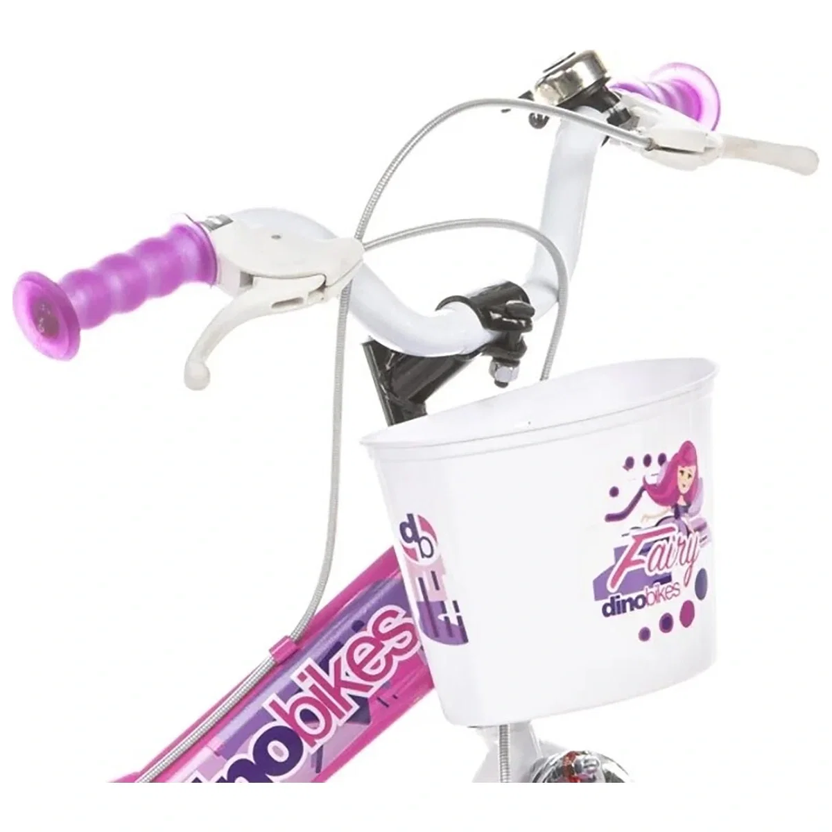 Bicicleta copii 12", 3-5 ani, Dino Bikes roz [3]